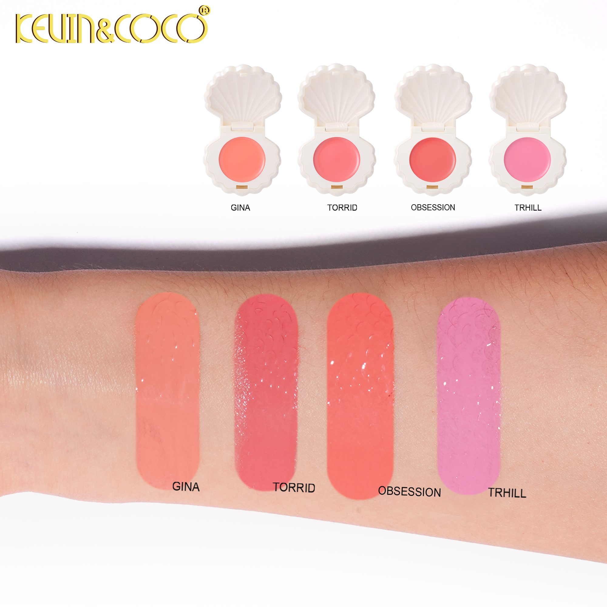 Sea Foam Glow Lip & Cheek Cream -12PCS(KC1712/KC1714)