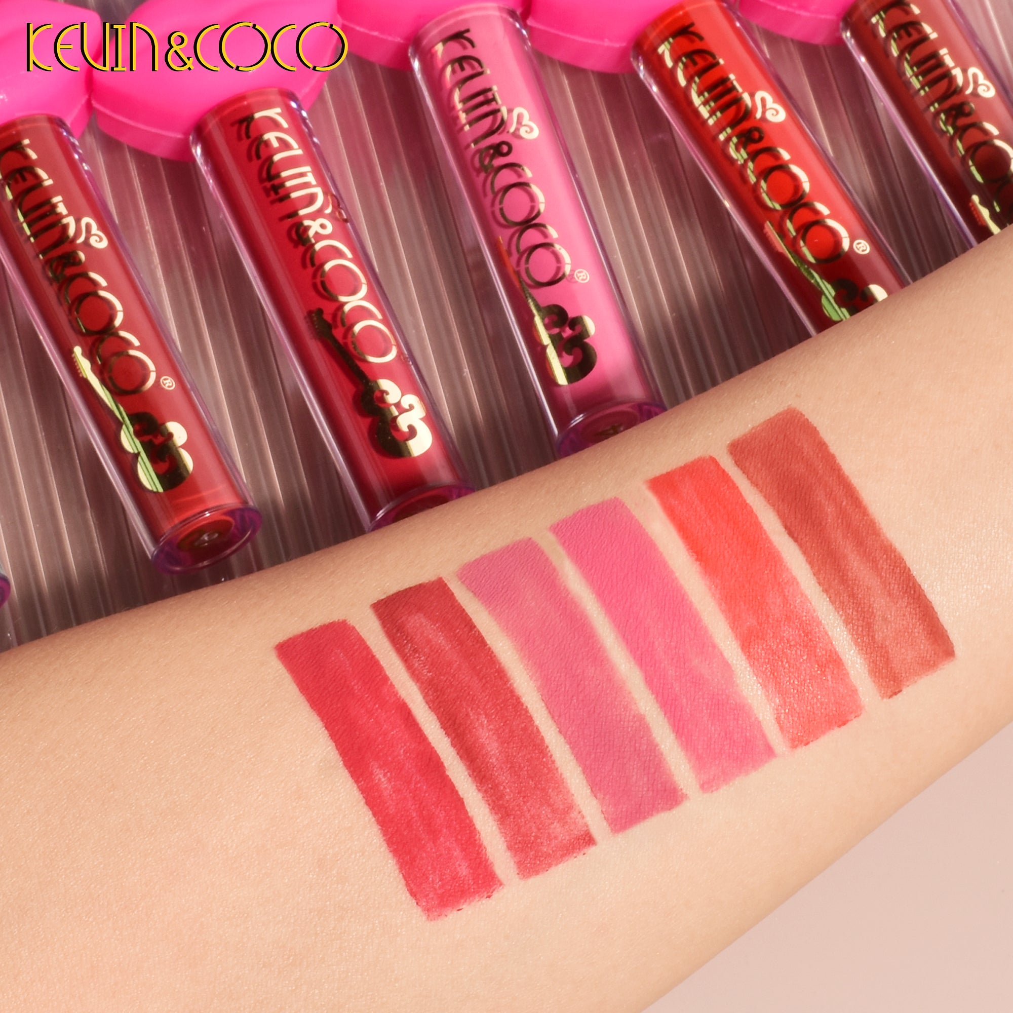 6-Color Rock and Roll Matte Lip Gloss Set (KC230891)