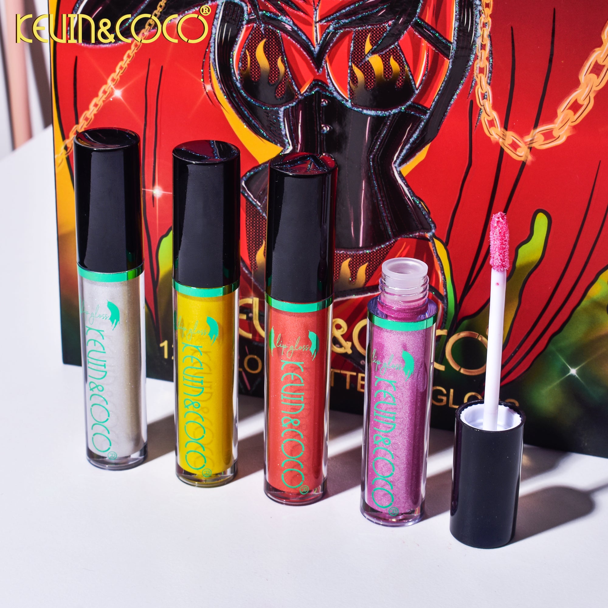 【Halloween Edition】12-Color Evil Queen Lip Gloss Set (KC230050)