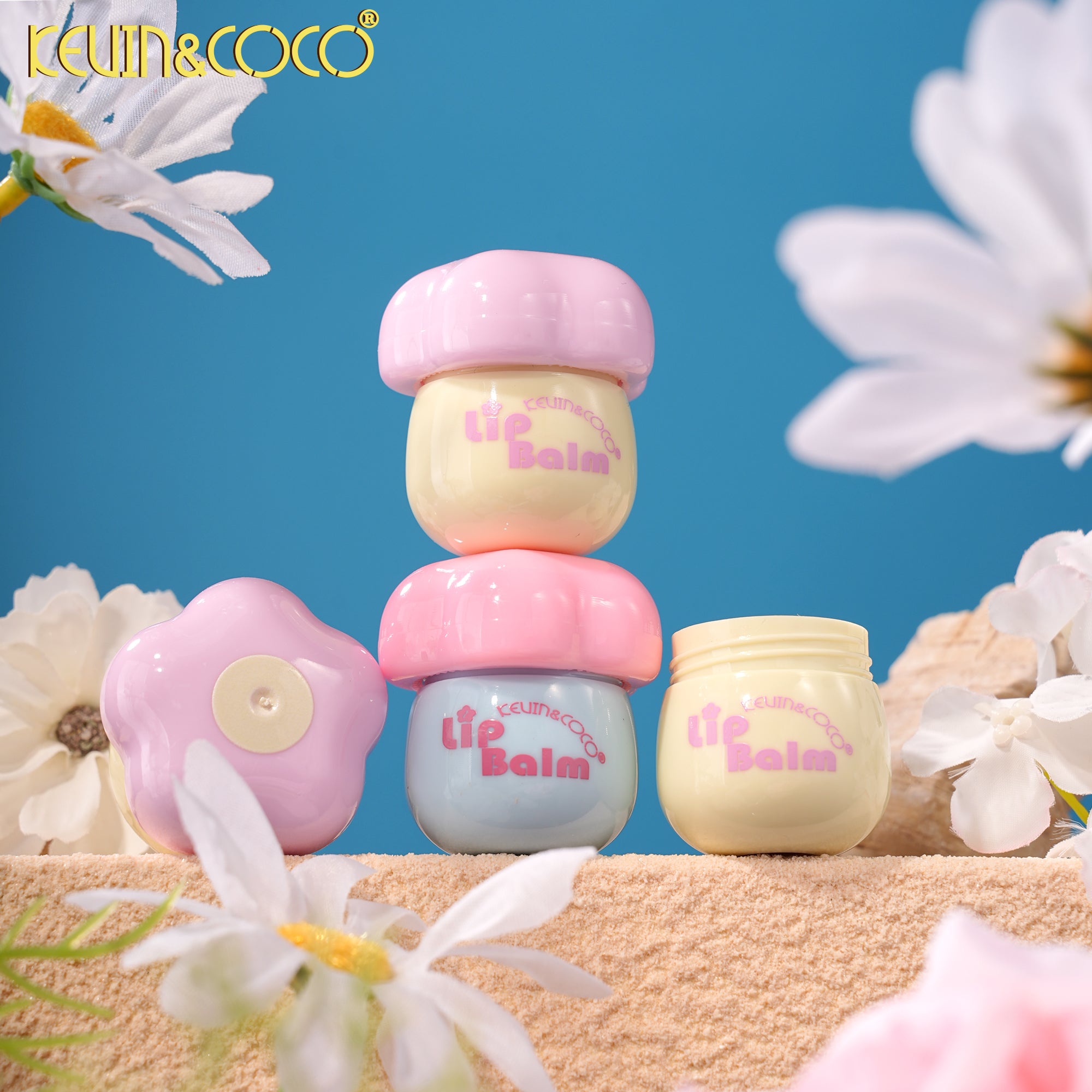 Flower Pudding Lip Balm-24PCS(KC1514)
