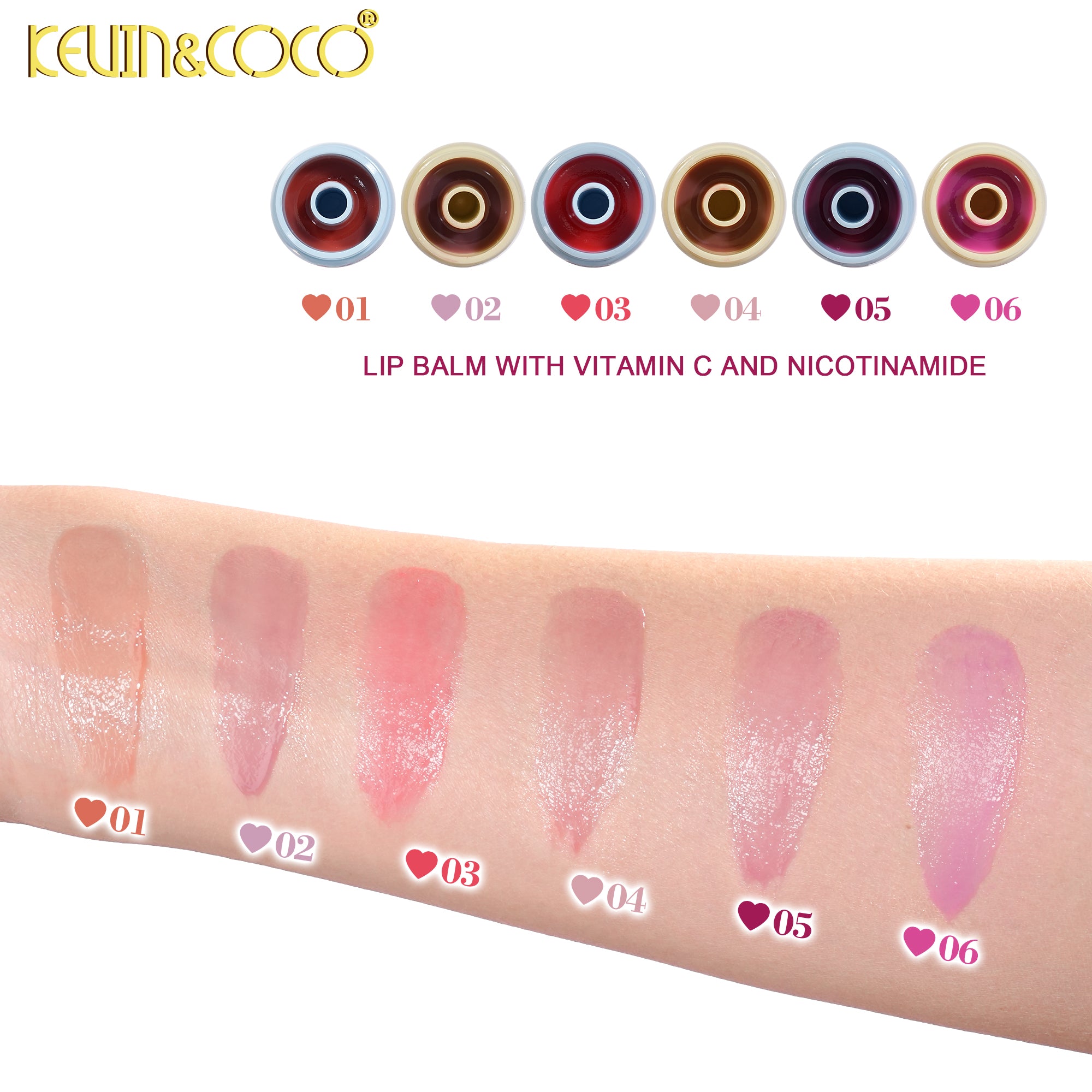 Flower Pudding Lip Balm-24PCS(KC1514)