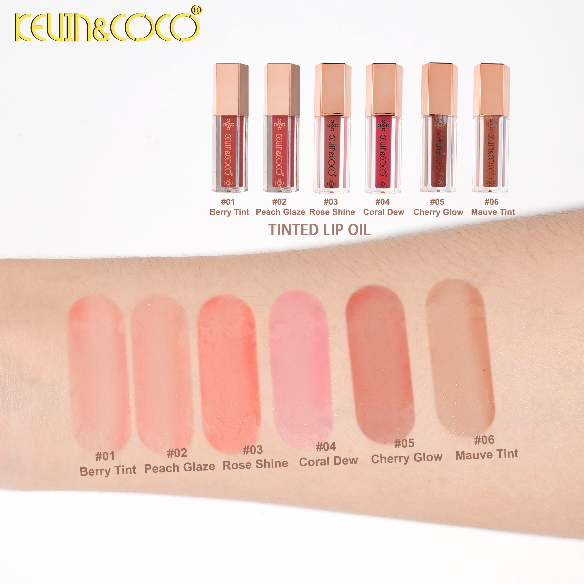 Shajar Rosemary Collection Tinted Lip Oil-24PCS(KC1594)