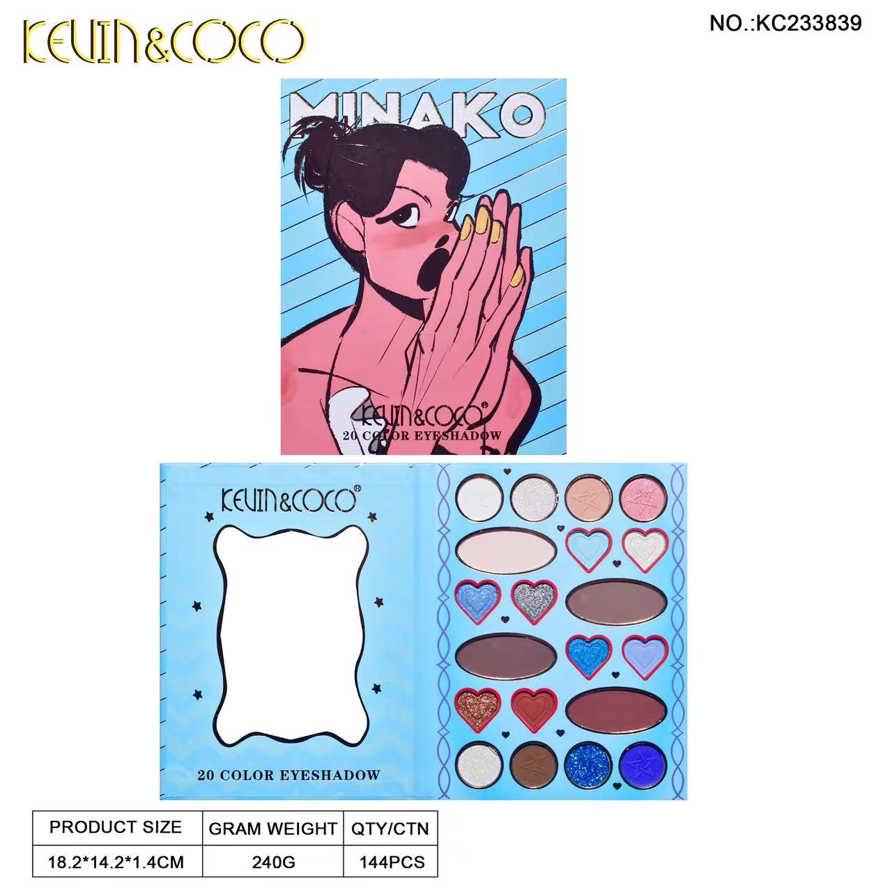 Paleta de sombras de ojos PoP Girl de 20 colores (KC233822, KC233839, KC233846, KC233815)