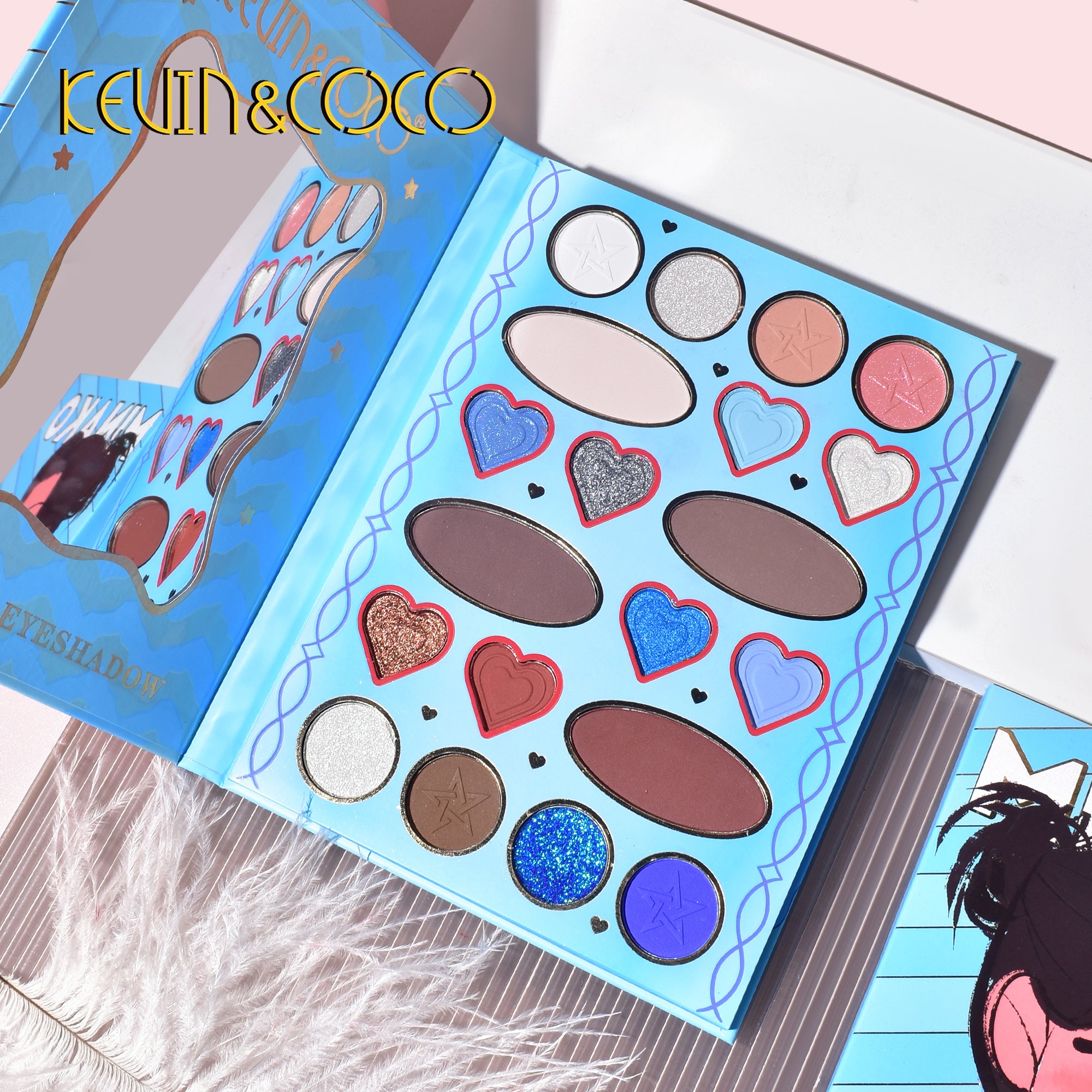 Paleta de sombras de ojos PoP Girl de 20 colores (KC233822, KC233839, KC233846, KC233815)