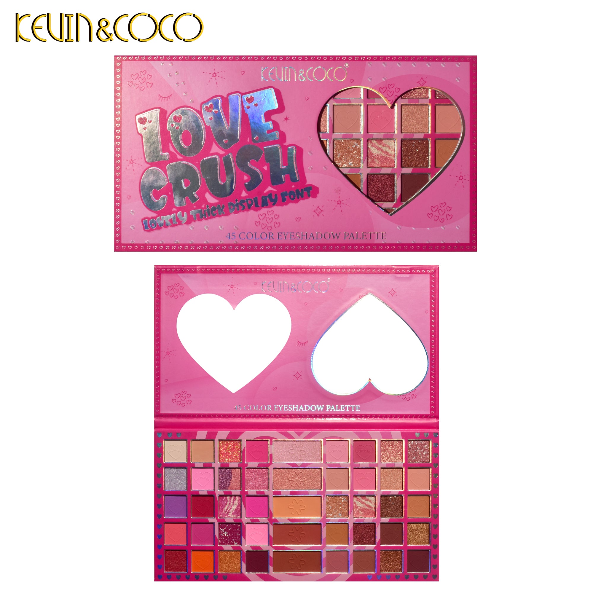 Paleta de sombras de ojos Love Crush de 45 colores (KC234127)