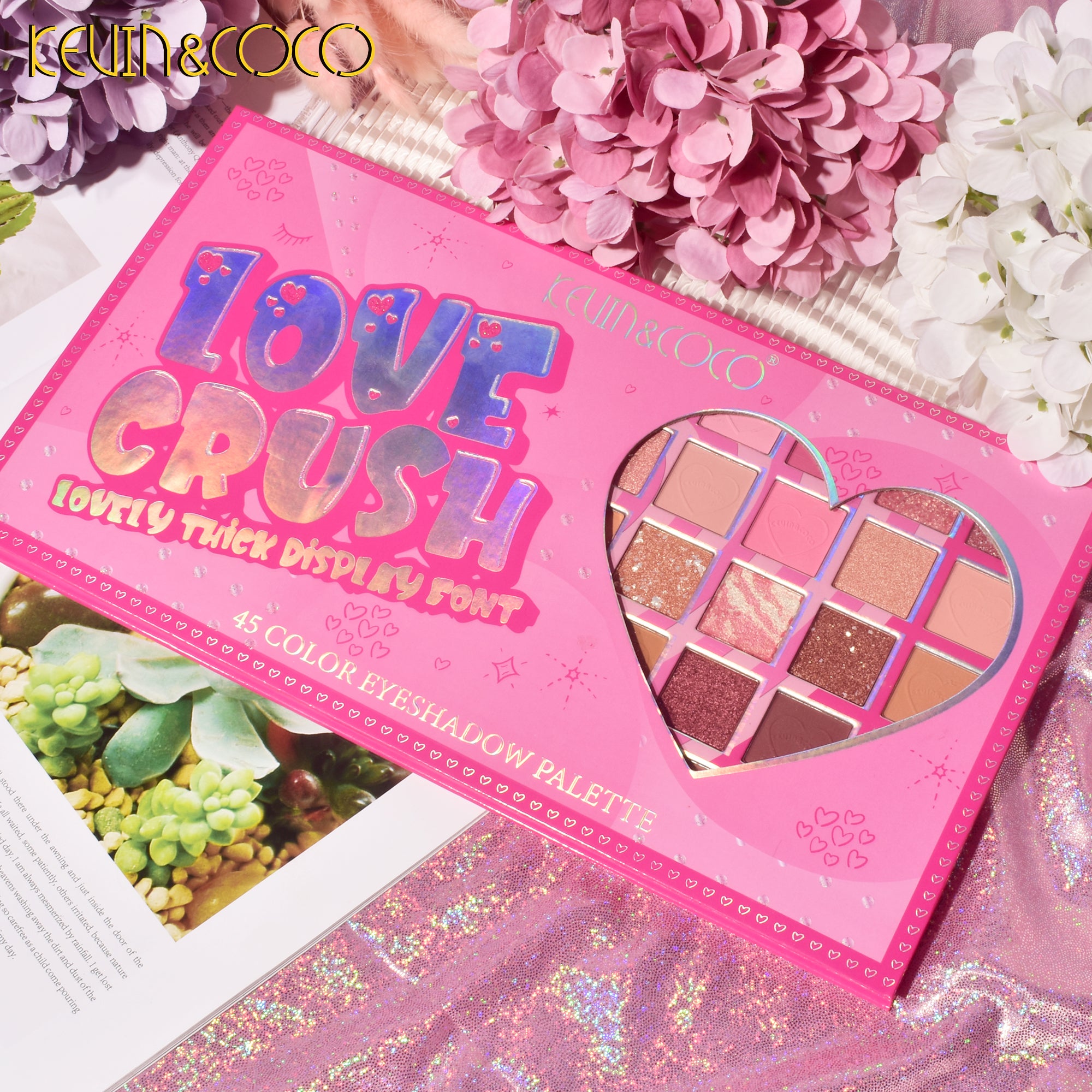 Paleta de sombras de ojos Love Crush de 45 colores (KC234127)