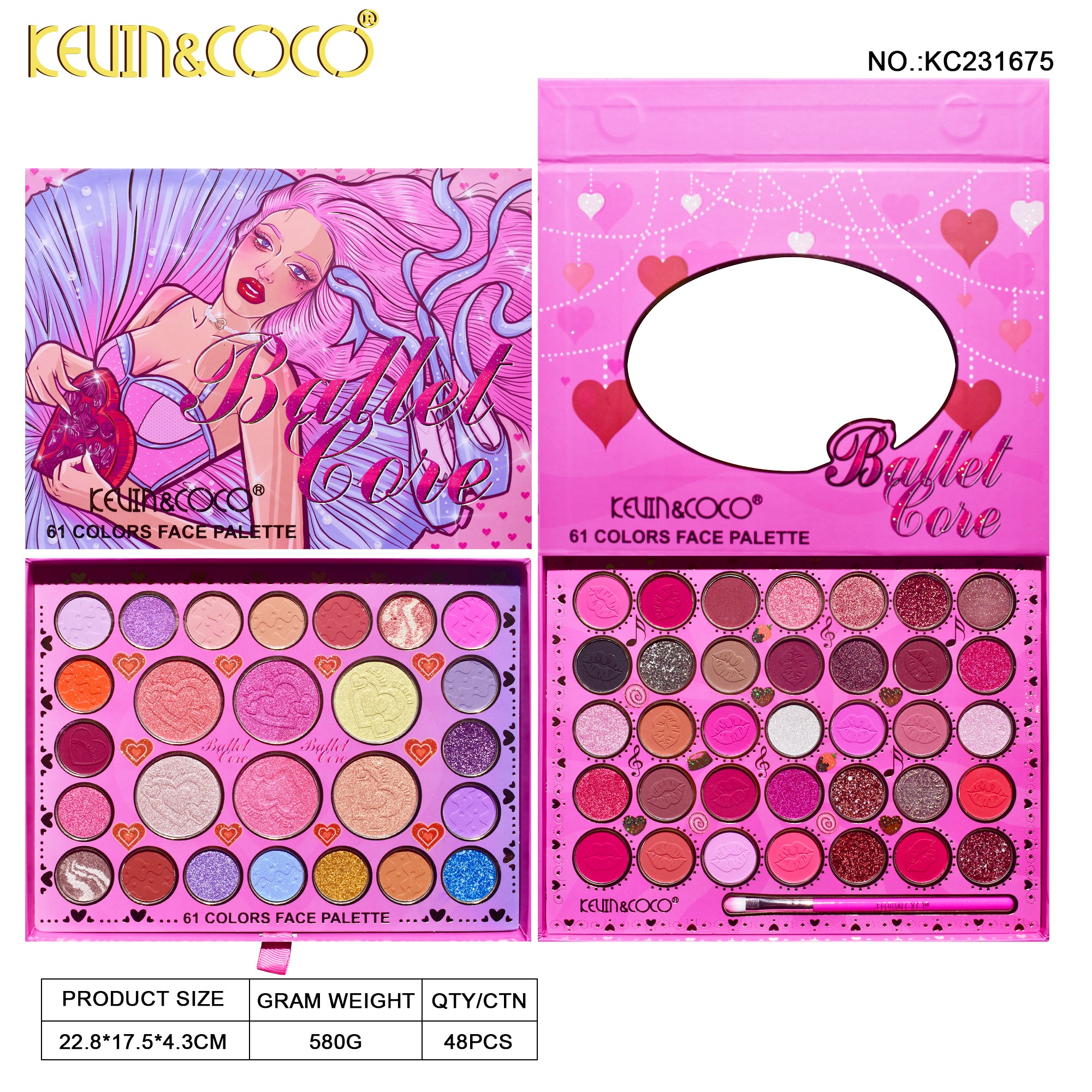 61-Color Ballet Girl Palette (KC231675)