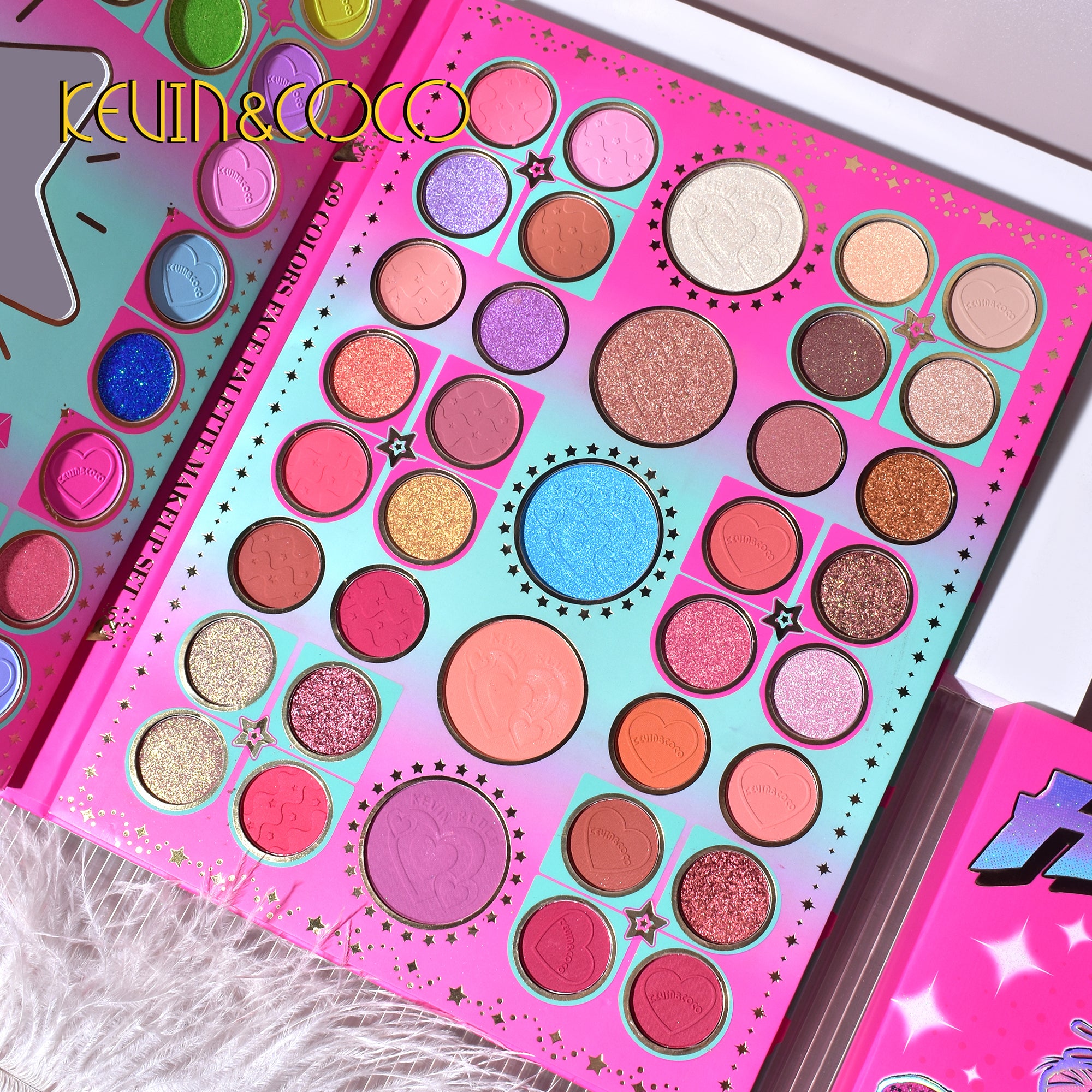 69-Color Party Popper Eyeshadow Palette (KC233259)