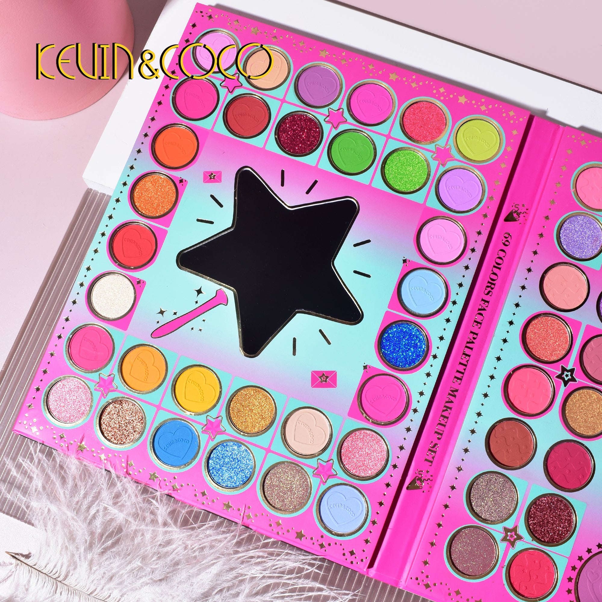 69-Color Party Popper Eyeshadow Palette (KC233259)