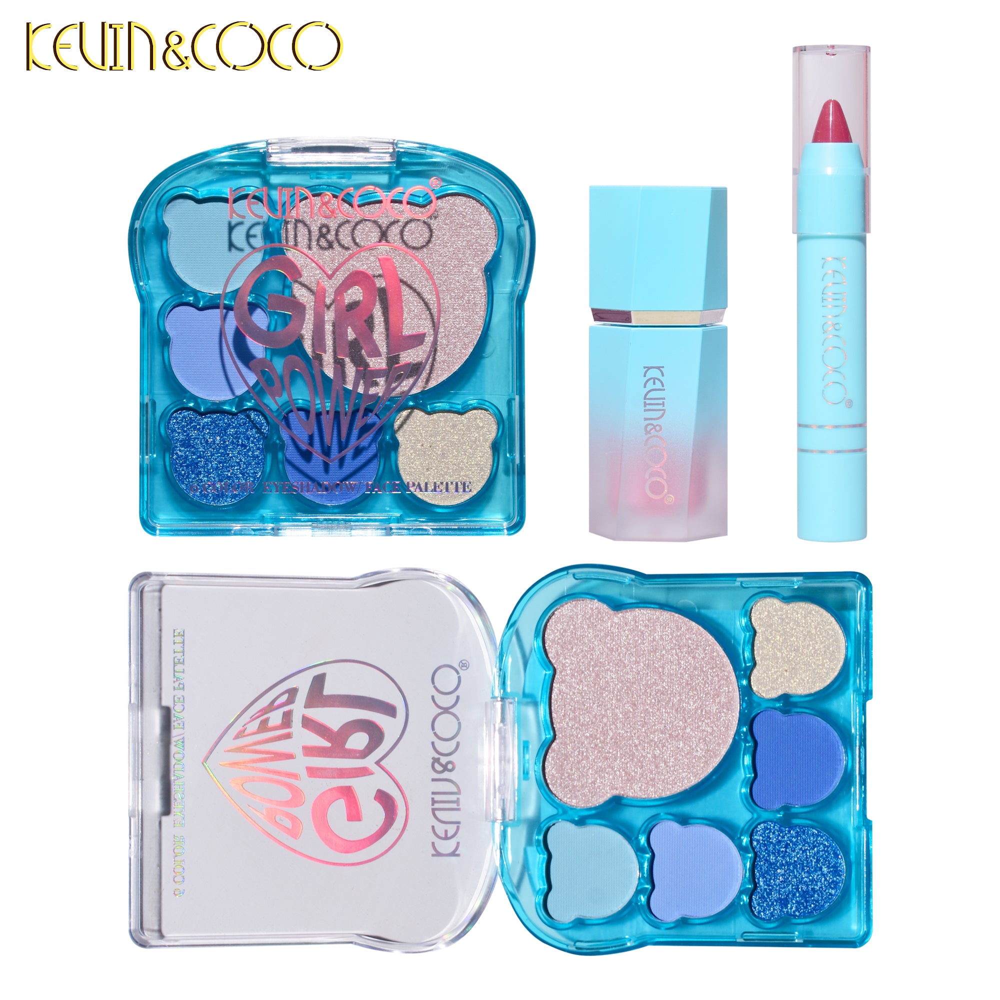 9-Color Blue Bear Makeup Kit (KC233334)