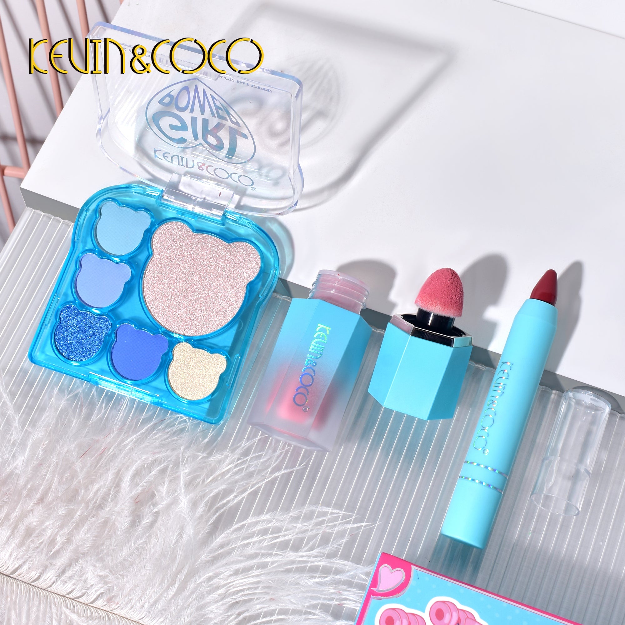 9-Color Blue Bear Makeup Kit (KC233334)