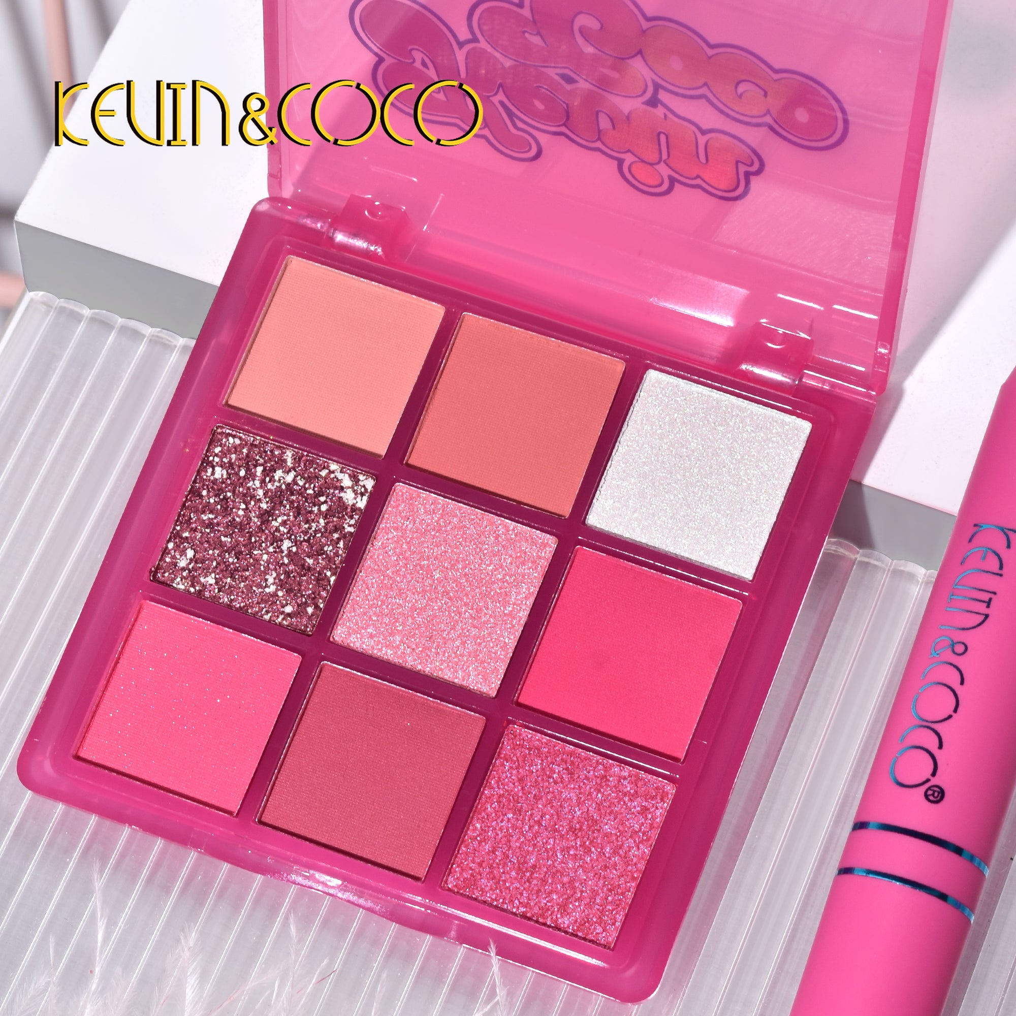 9-Color Pink Icecube Makeup Kit (KC233341)