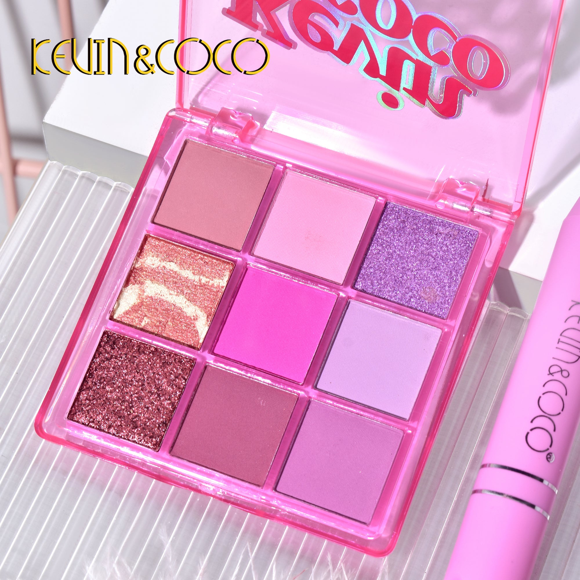 9-Color Lite Pink Makeup Kit (KC233358)