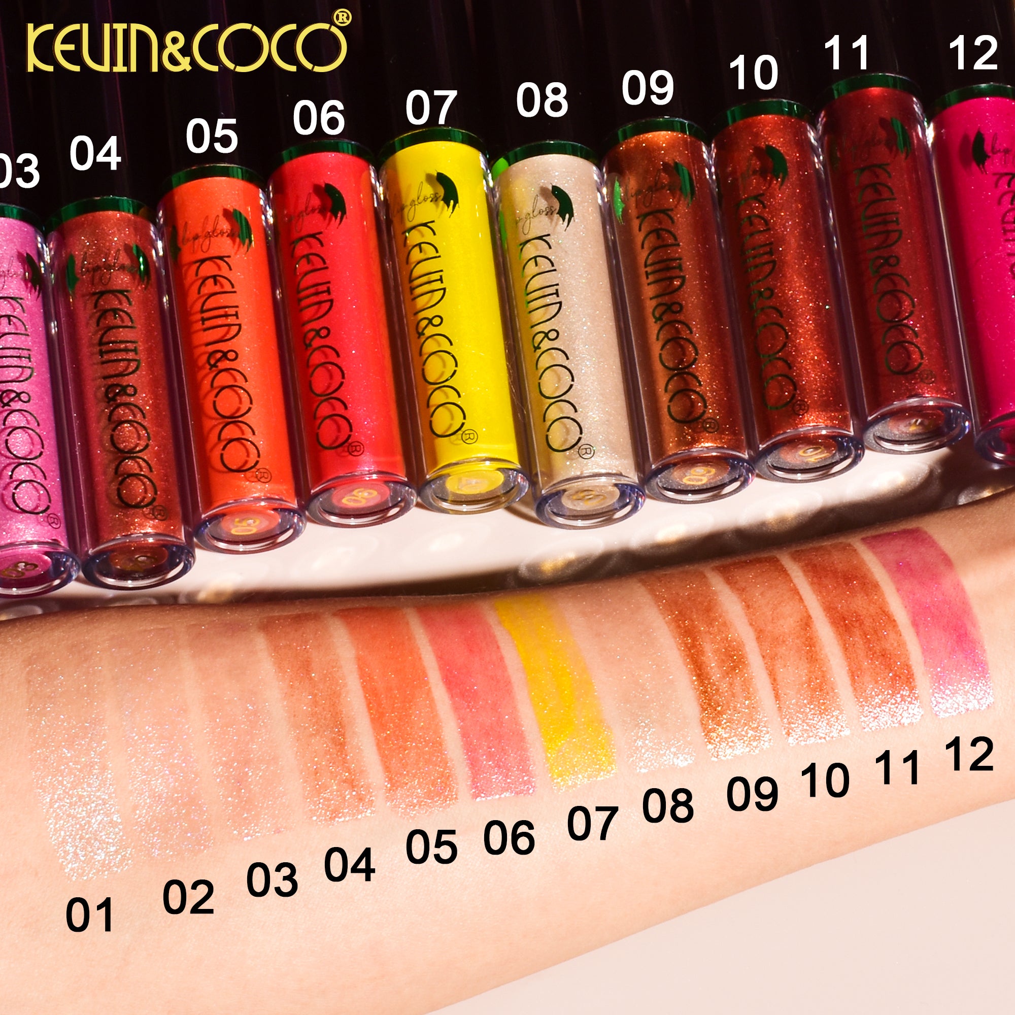 【Halloween Edition】12-Color Evil Queen Lip Gloss Set (KC230050)