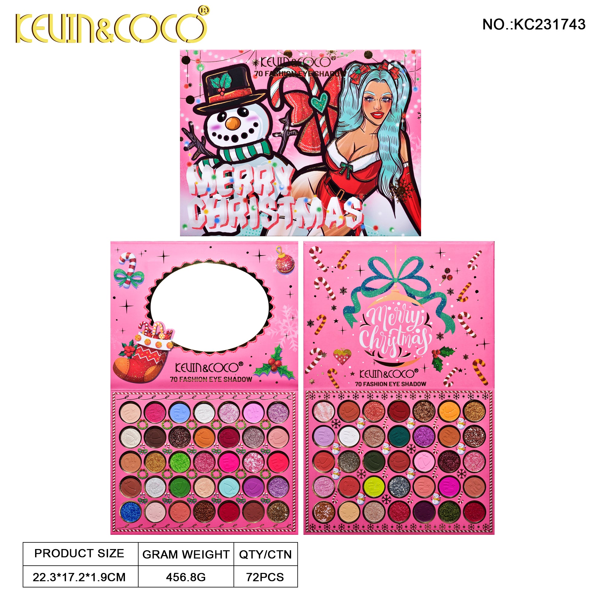 【Christmas Edition】70-Color Christmas Cookie Eyeshadow Palette