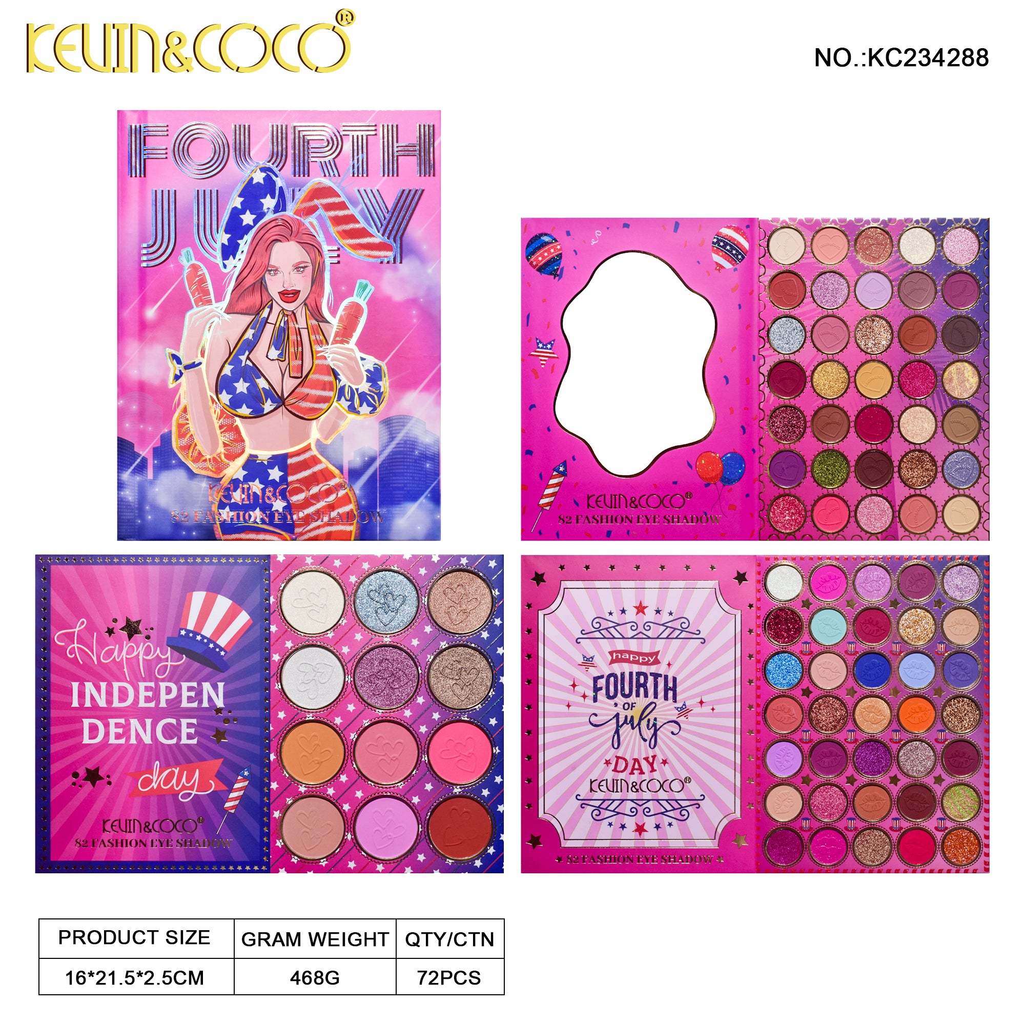 82-Color Bunny Queen EyeShadow Palette (KC234288)