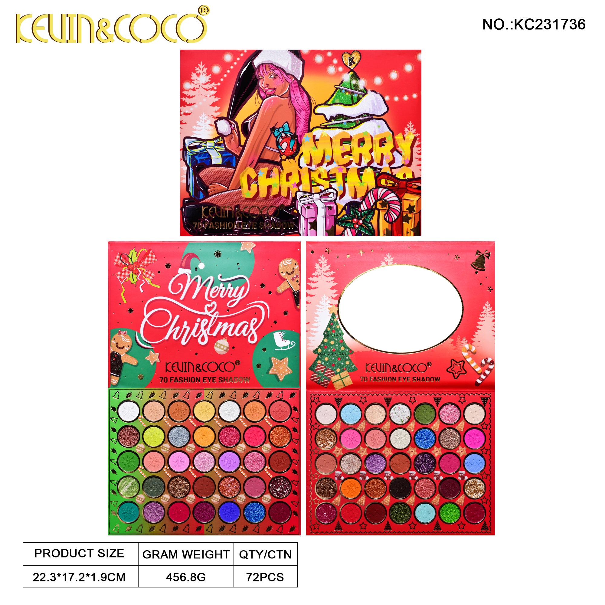 【Christmas Edition】70-Color Christmas Wonderland Eyeshadow Palette