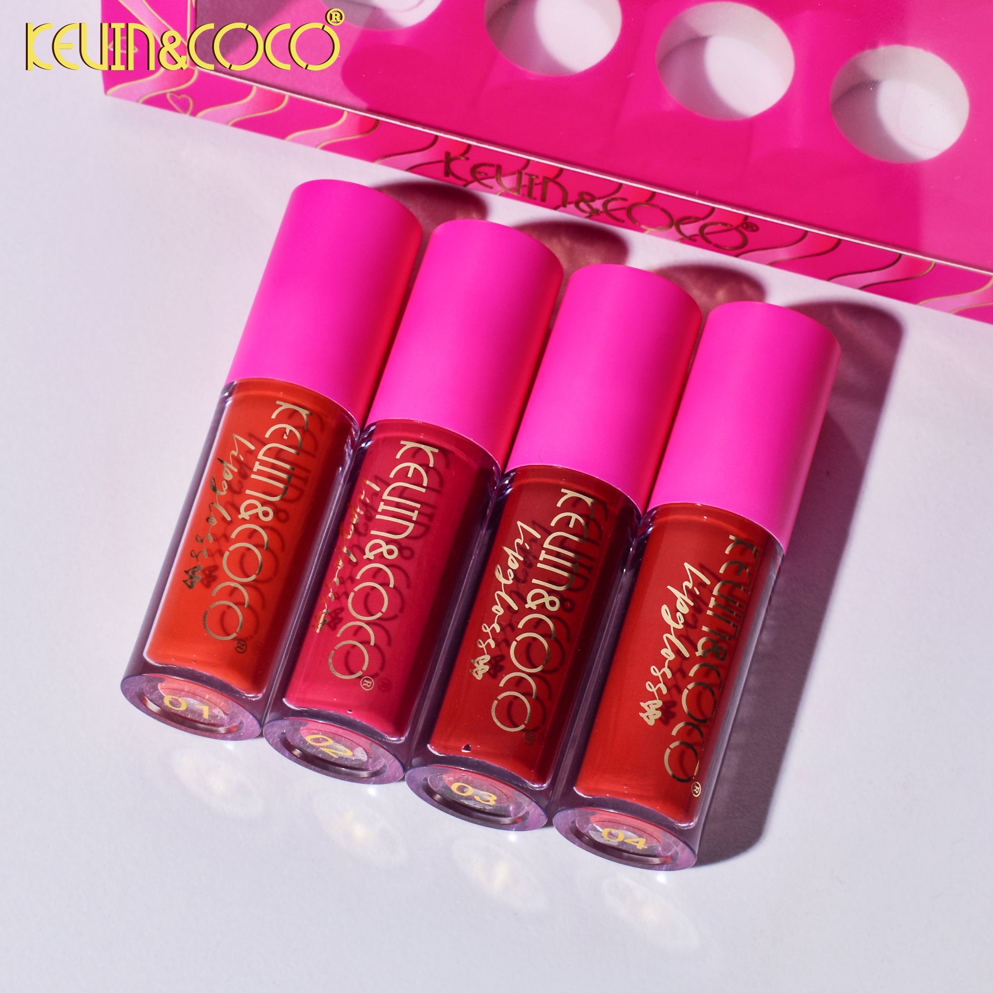 4-Color Be Happy Lip Gloss Set (KC243747)